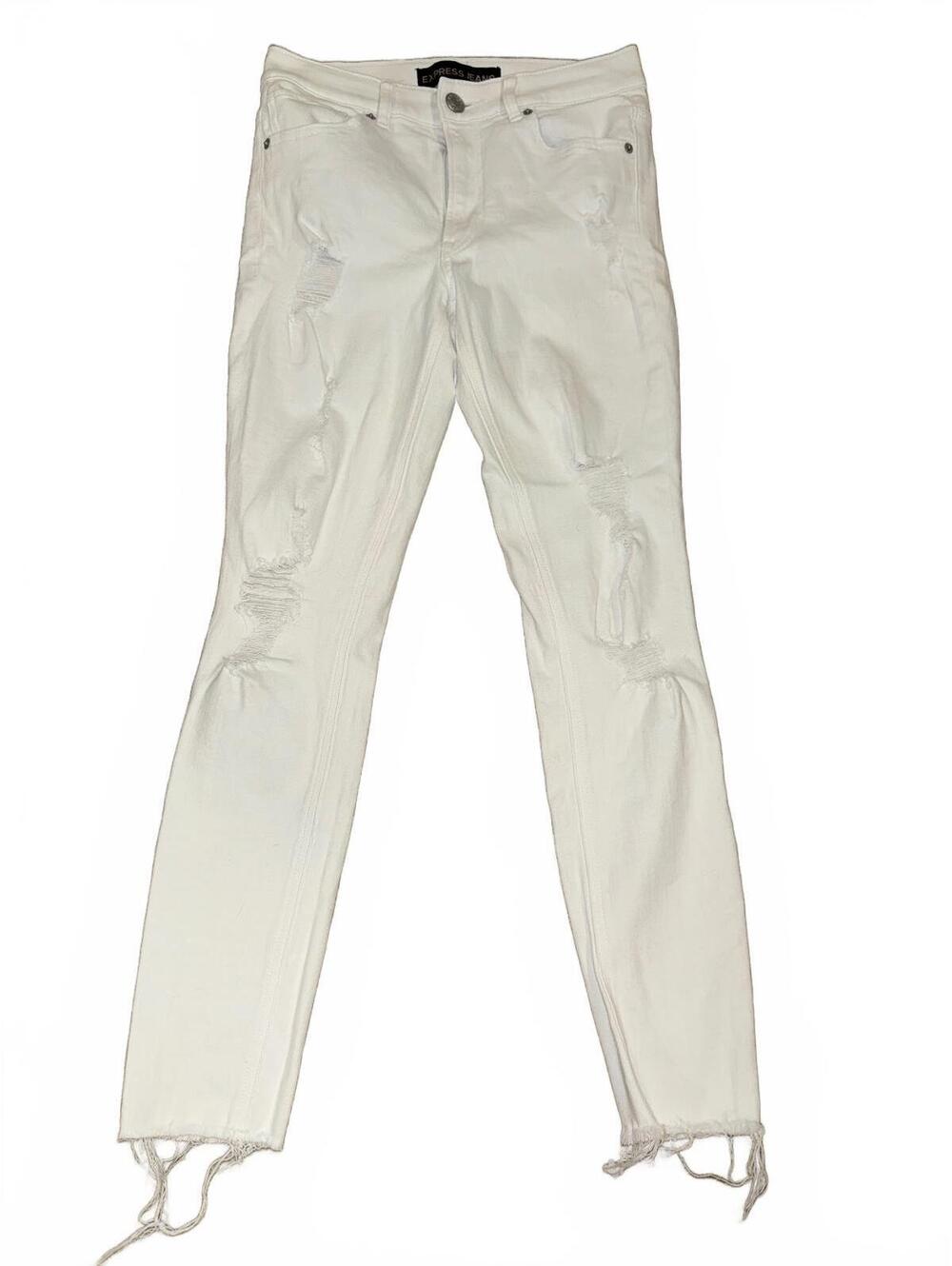 Women's Express White High Rise Ankle Jegging Jeans Size 4R